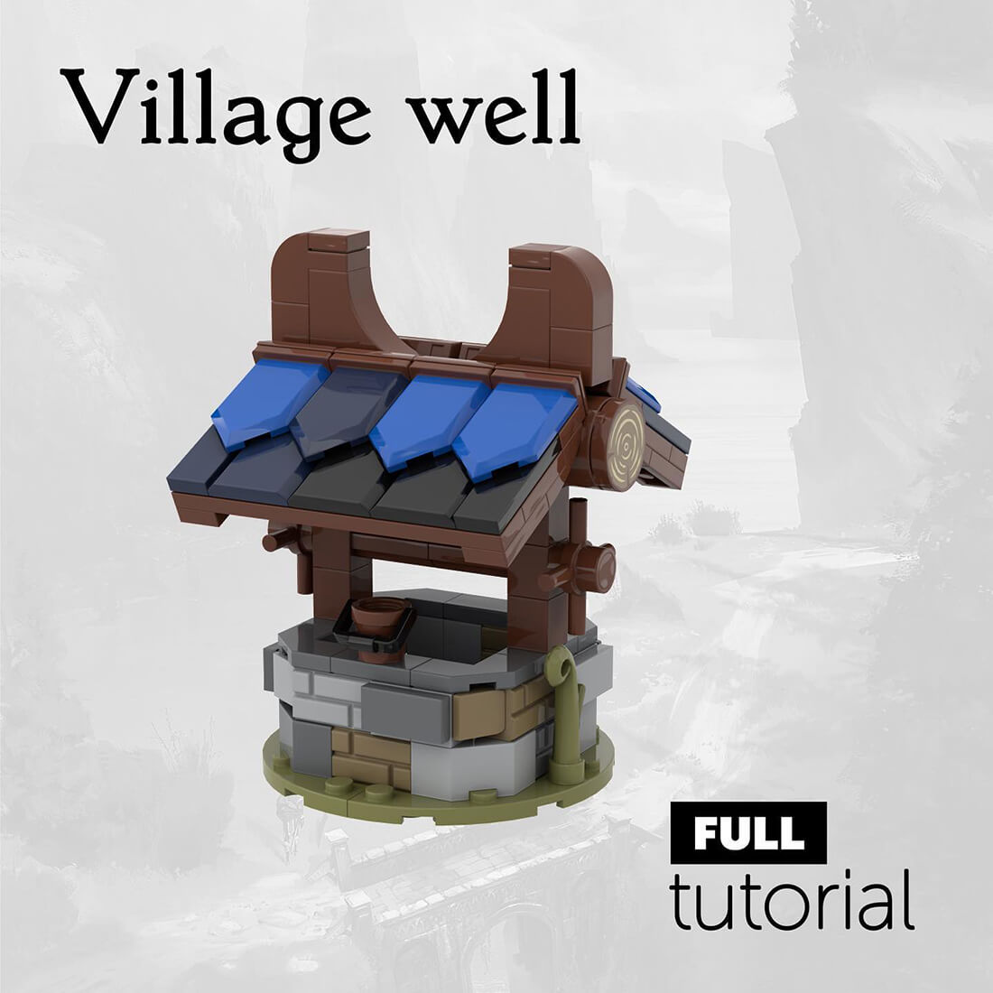 Custom MOC-78747 Medieval Village Well 142 Parts Kids Gift for Christmas-ZITIANYOUBUILD