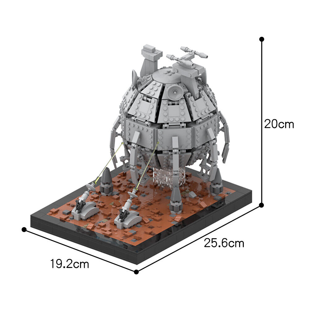 C5523 The First Battle with Core Ship and Artillery Walker 1319 Parts-ZITIANYOUBUILD