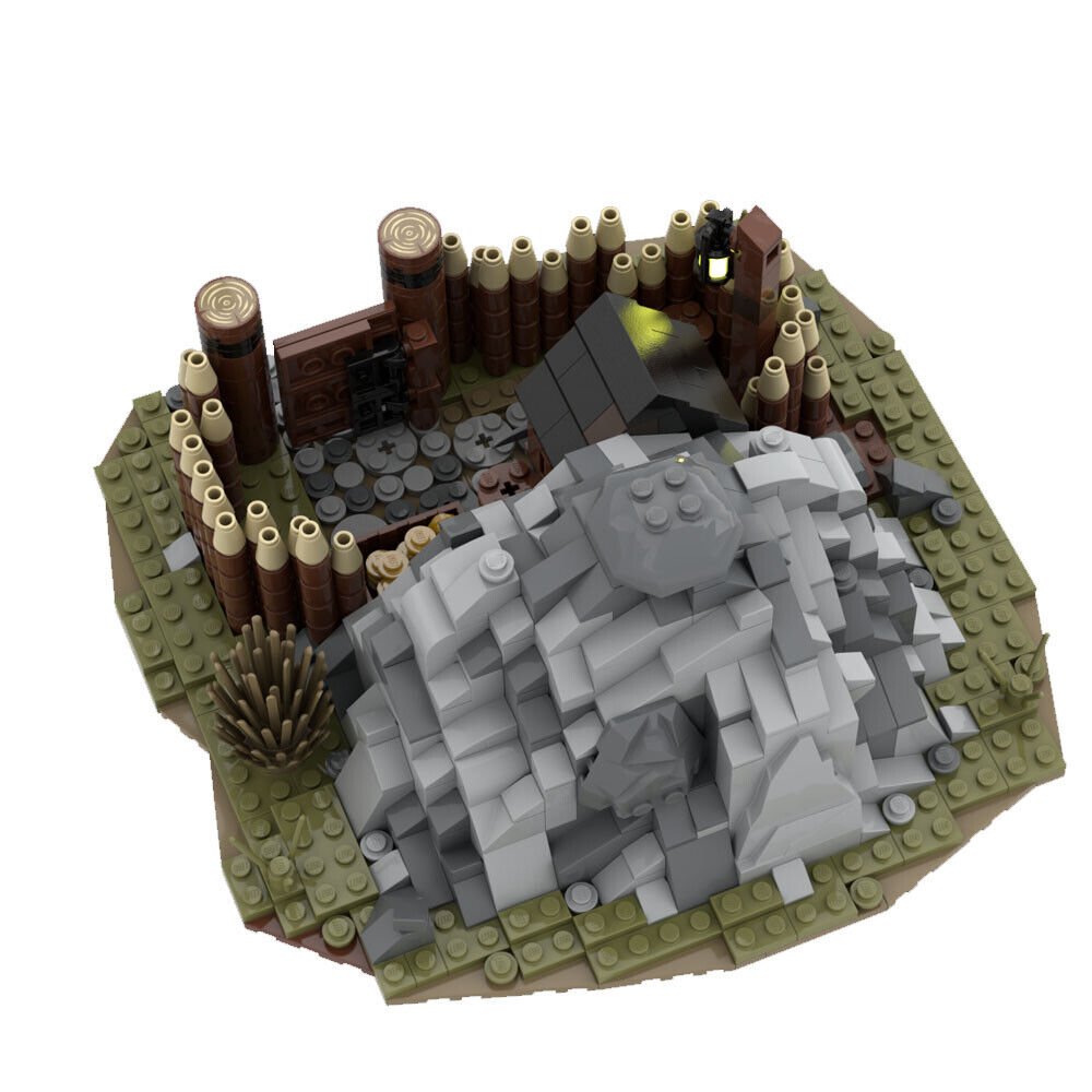 MOC-114319 Medieval Gold Mine Model Building Toys Set for Collection 756 Parts-ZITIANYOUBUILD
