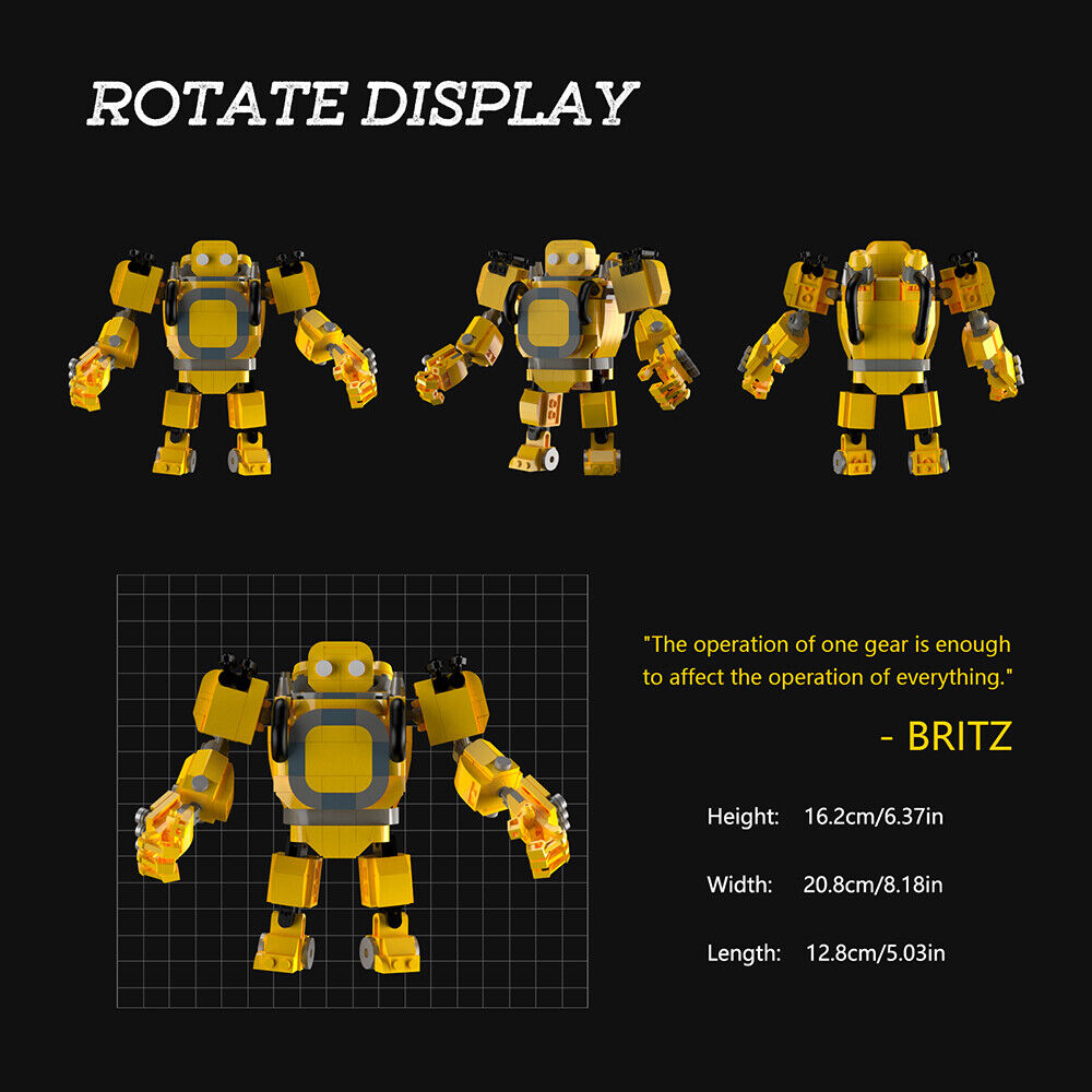 C7605 Mech Robot Model from 5V5 Multiplayer Battle Game 463 Parts | Brand New-ZITIANYOUBUILD