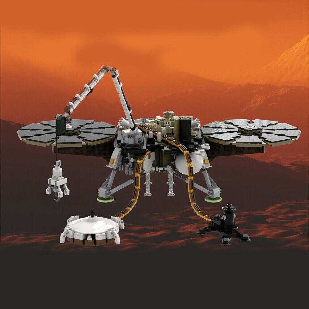 C9307 Mars Lander with Robotic Arms for Research 2482 Parts 1:9 Scale-ZITIANYOUBUILD