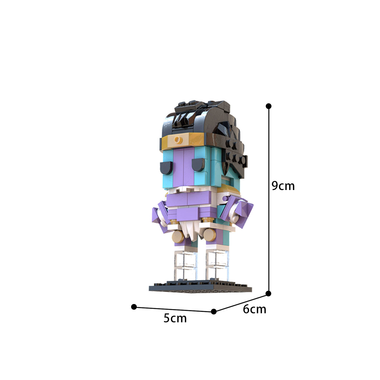 C6964 Jotaro & Star Platinum Brickheadz 318 Parts from TV Show about J0J0-ZITIANYOUBUILD