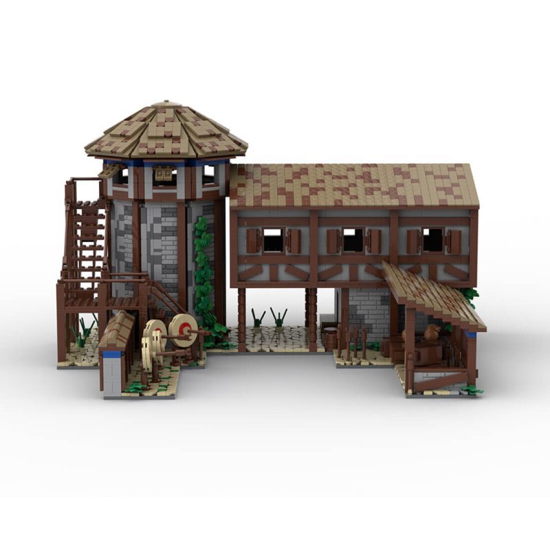 Custom MOC-200427 Medieval Village :  Archery Range Building Blocks Set (4710PCS)