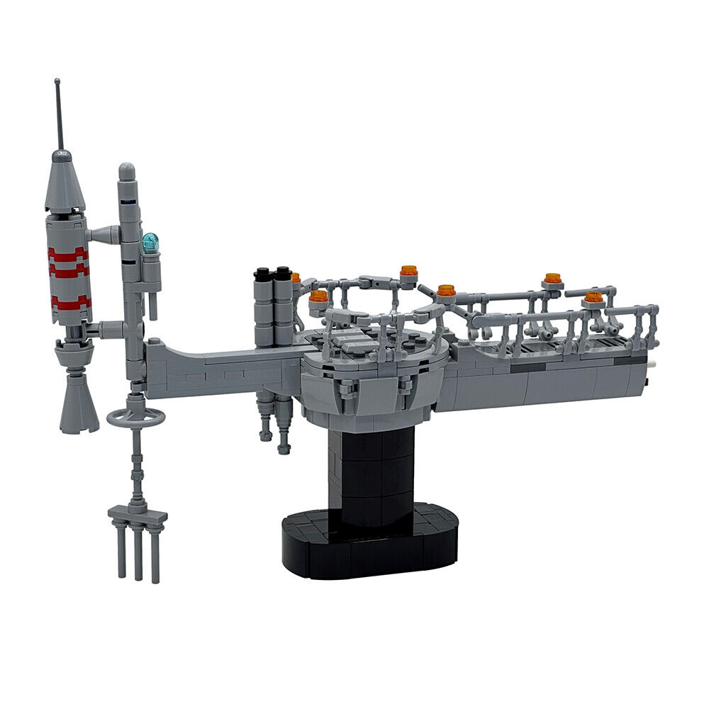 MOC-144045 Iconic Duel Location with Oval Platform and Sensor Balcony 408 Parts-ZITIANYOUBUILD