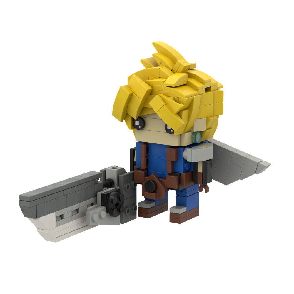ZITIANYOUBUILD Custom MOC: C7781 Game Roles Claude and Sephiroth Model 546 Parts-ZITIANYOUBUILD