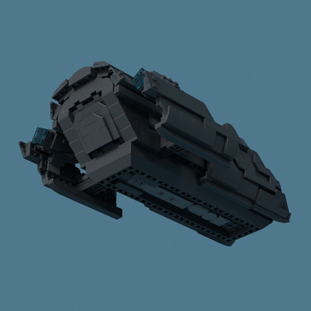 Custom MOC: C9017 Puddle Jumper Transporter Model 1110 Parts from Film-ZITIANYOUBUILD