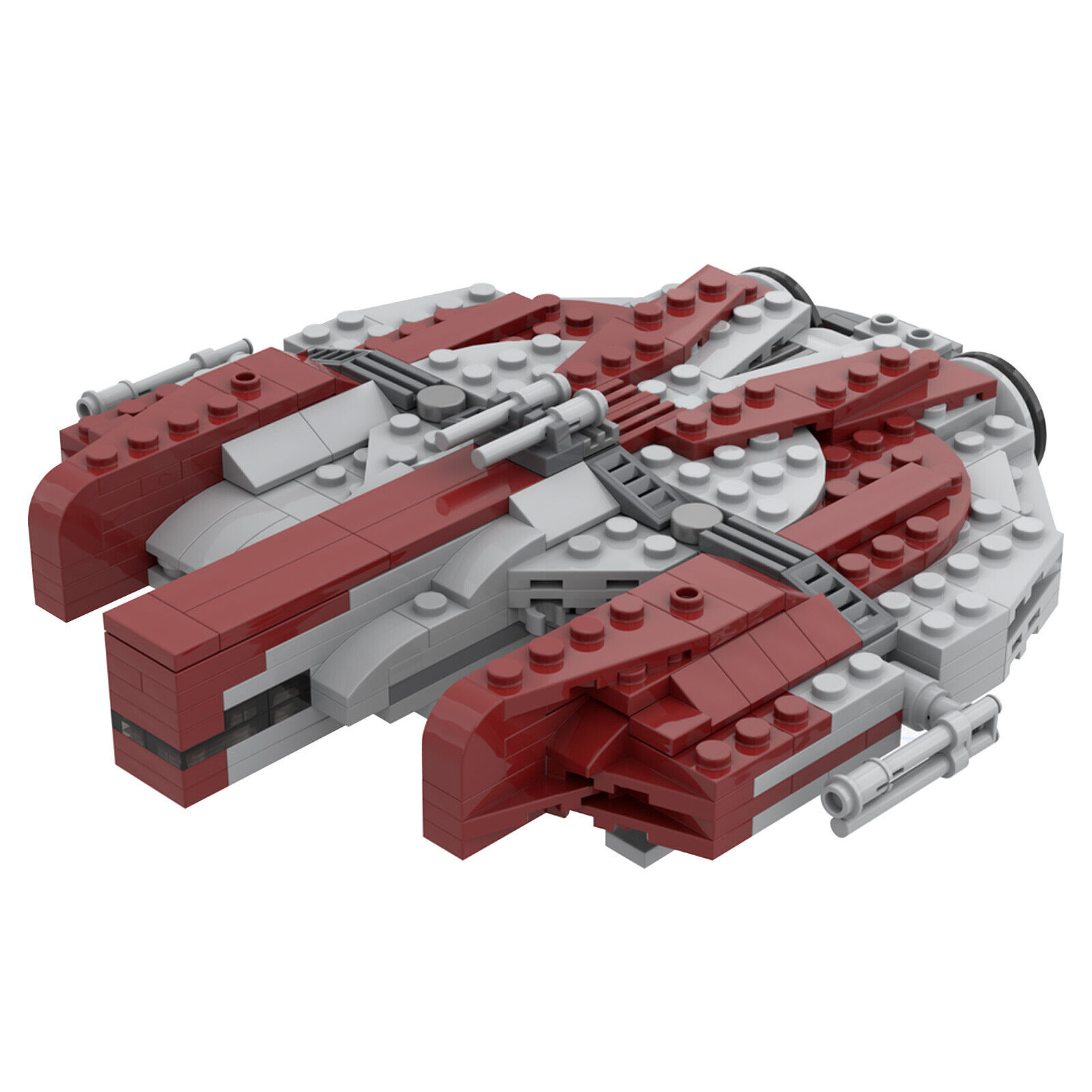Custom MOC: MOC-24864 Ebon Hawk Dynamic-class Freighter Ship 1:156 Scale-ZITIANYOUBUILD
