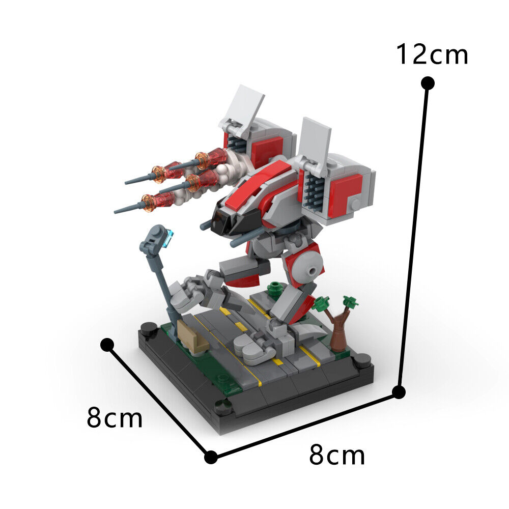C7520 Catapult Combat Machinery Micro-Mecha Diorama Model with Base 284 Parts-ZITIANYOUBUILD
