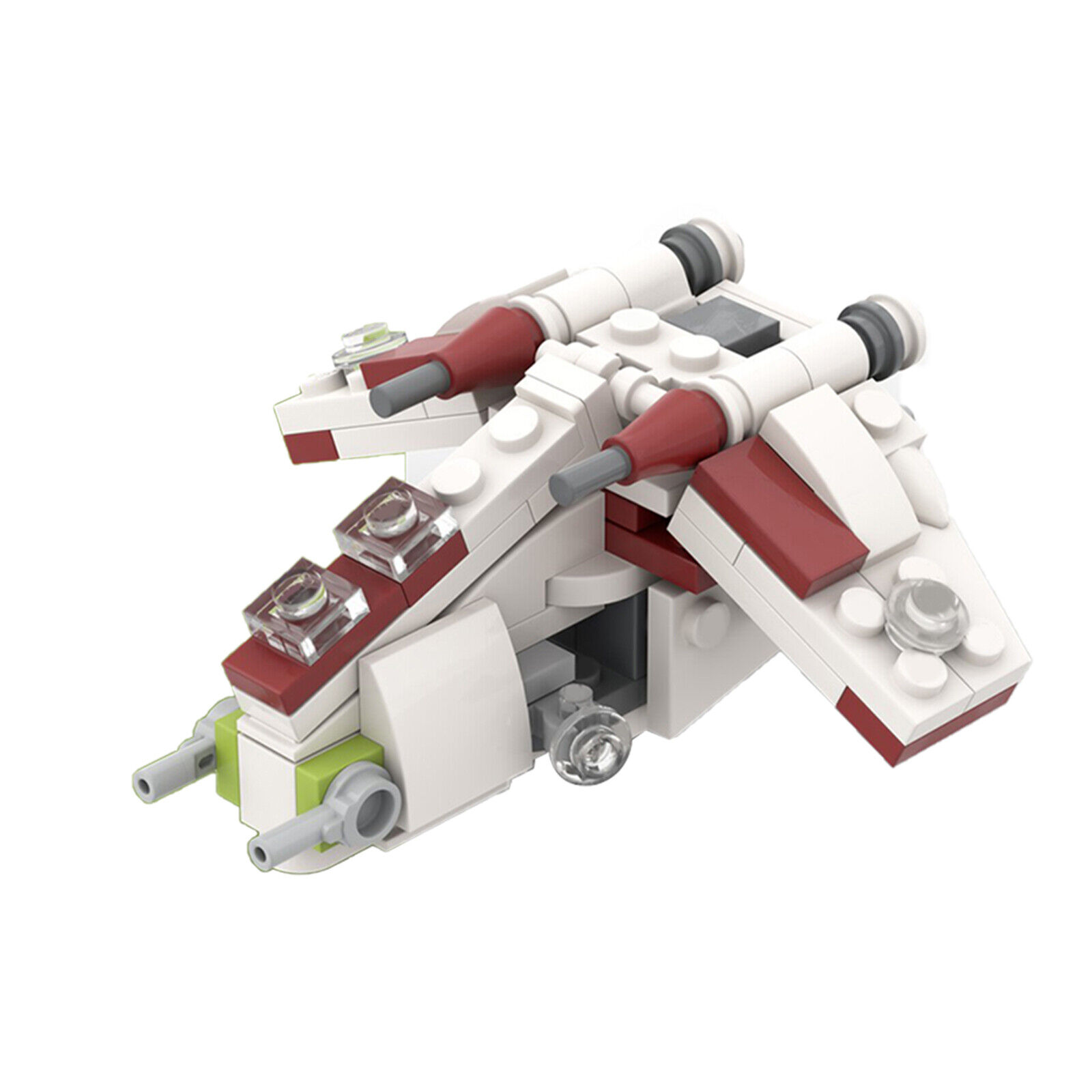 MOC-42164 Micro Republic Gunship Little Republic Gunship LAAT 100 Parts-ZITIANYOUBUILD