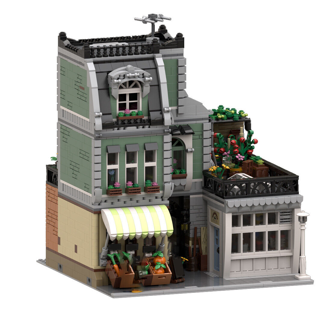 MOC-59472 Carpenter's Shop with Workshop, Organic Store, Apartment 3627 Parts-ZITIANYOUBUILD
