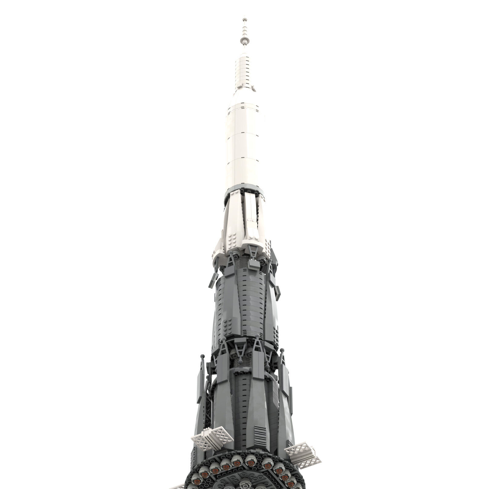 MOC-37172 Soviet N1 Moon Rocket, Saturn V scale 902 Parts Creative Toys-ZITIANYOUBUILD