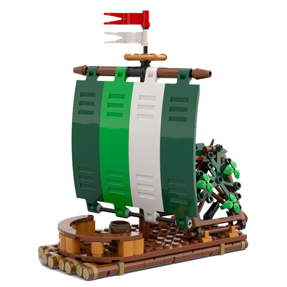 MOC-120288 Forestmen Raft Model Building Toys Set 206 Parts for Collection-ZITIANYOUBUILD