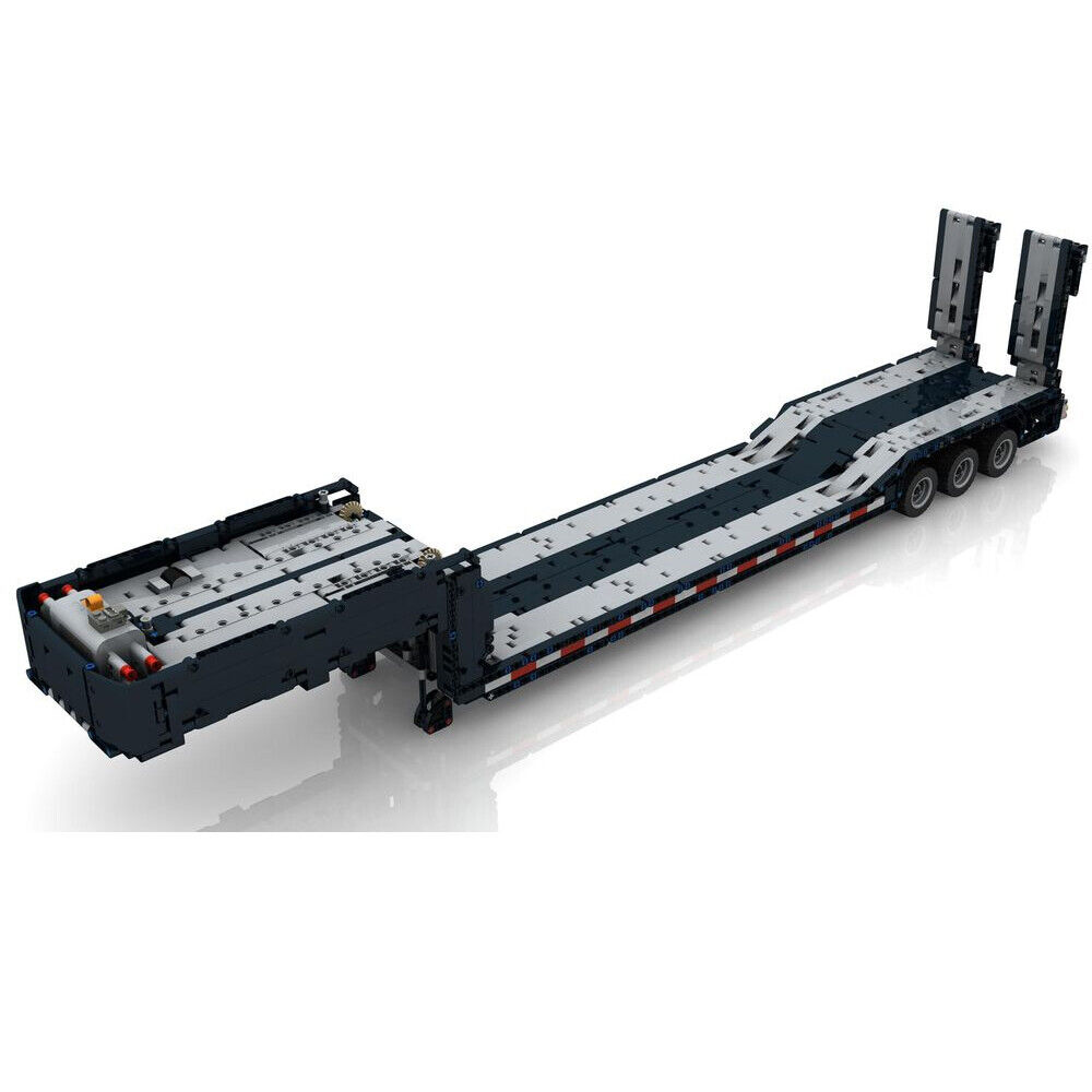 RC Low Loader with Raise / Lower Ramps Function MOC-10554 2057 Parts-ZITIANYOUBUILD