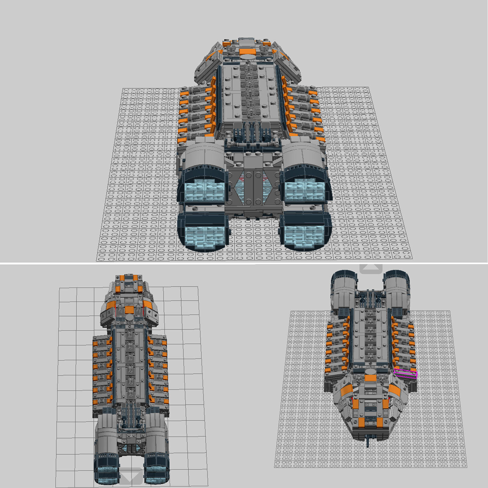ZITIANYOUBUILD Custom MOC: C5283 Minotaur class Gunship 1751 Partsfor Collection-ZITIANYOUBUILD
