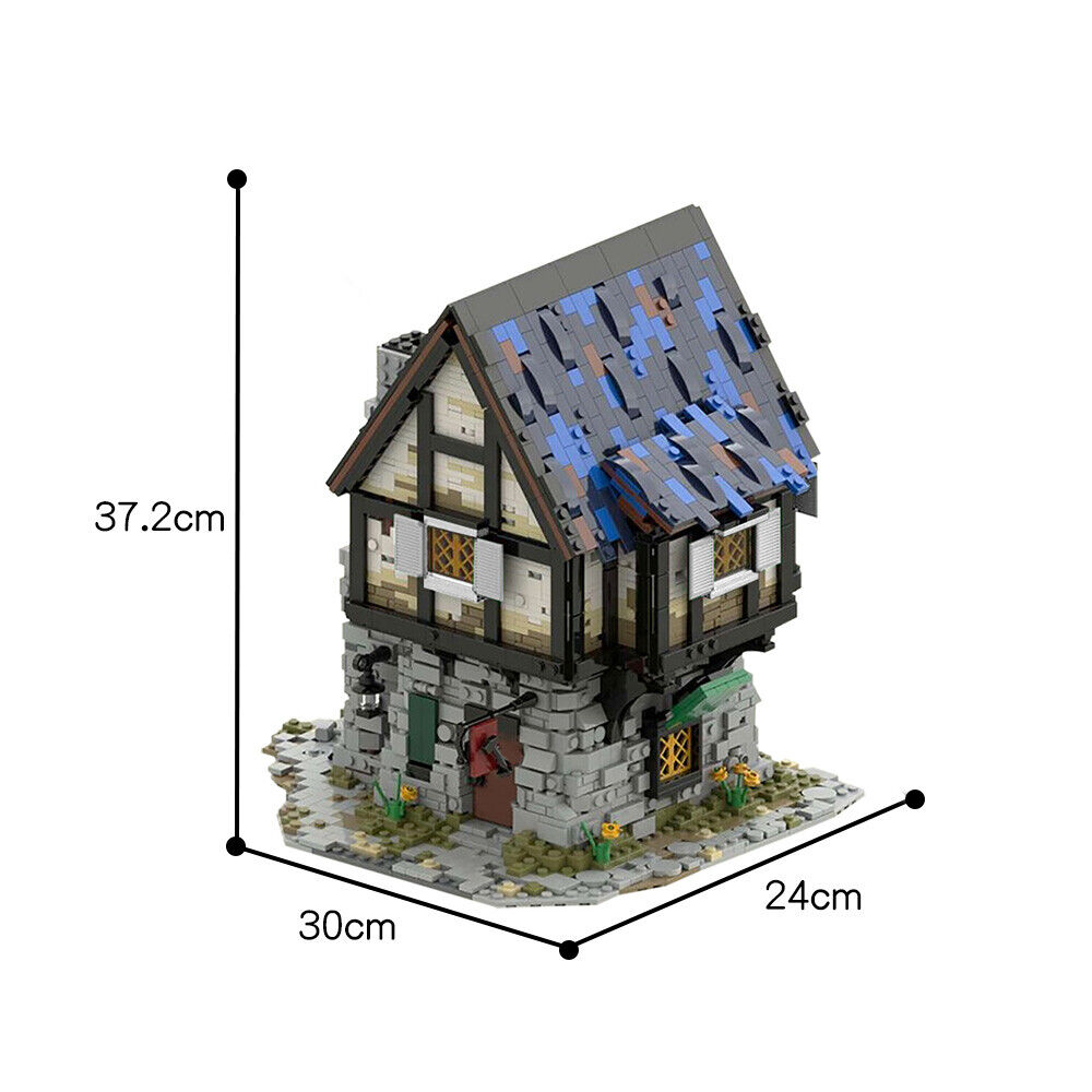 C5532 The Medieval House Two-story Single-family Cottages 3000 Parts-ZITIANYOUBUILD