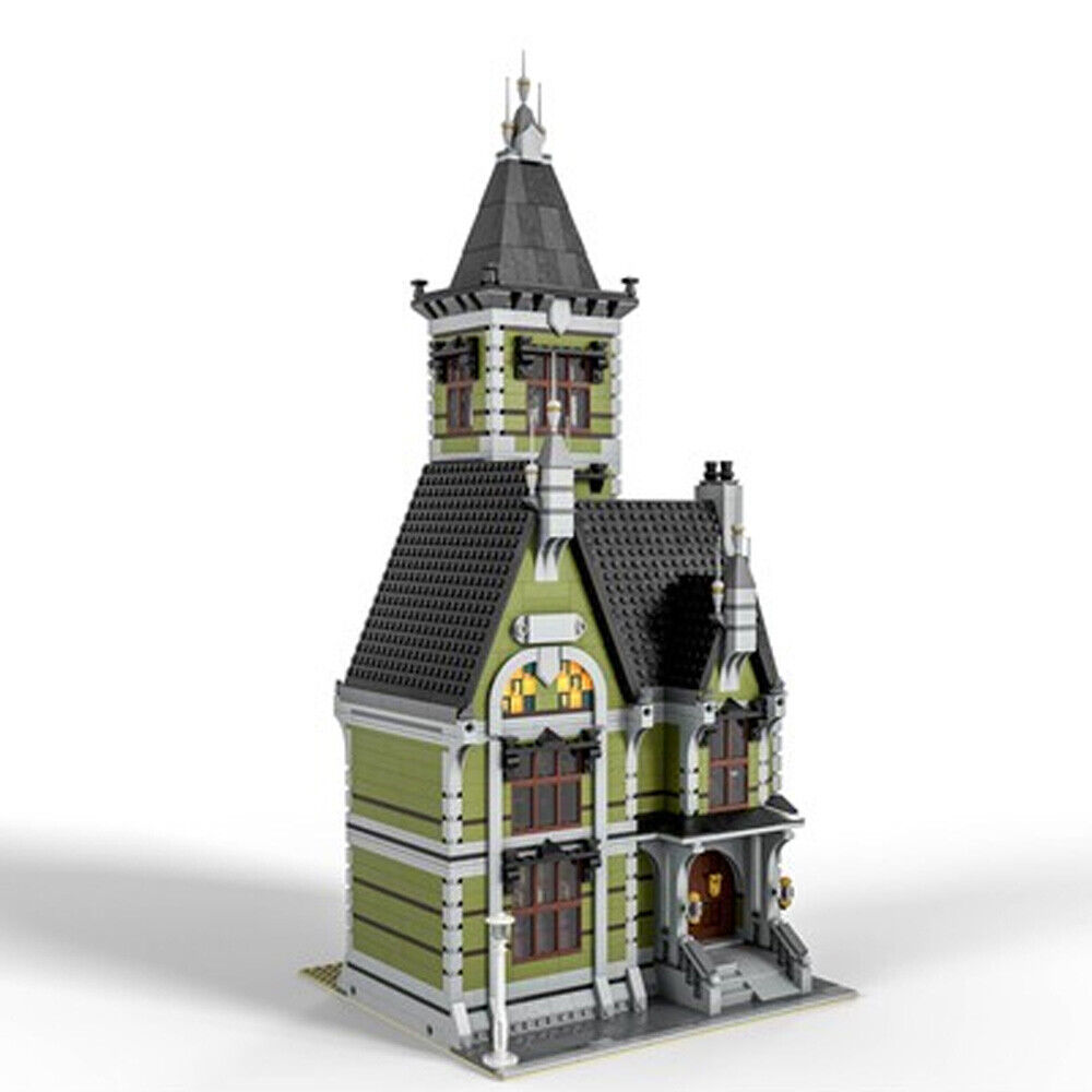 C4883 Modular Building: Haunted House with Full Interior 3723 Parts Gift-ZITIANYOUBUILD