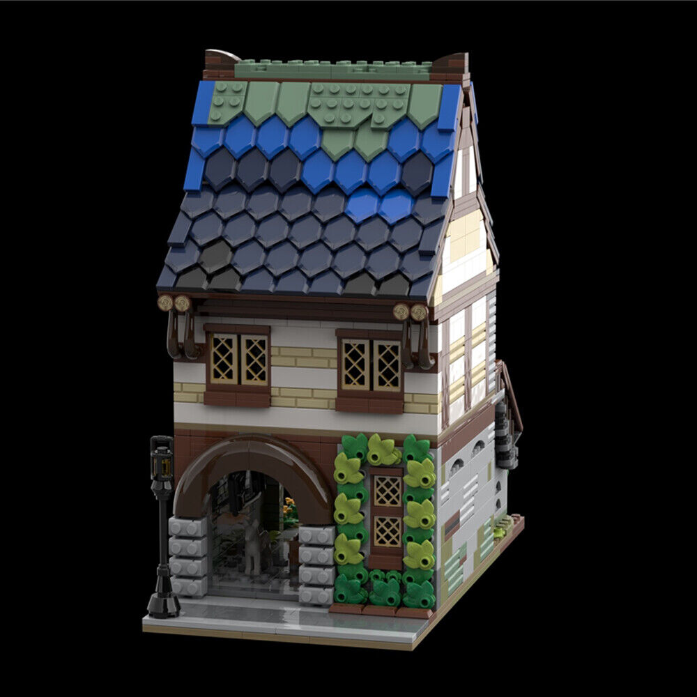 MOC-106058 Medieval Armory with Interior Modular Building for Castle 1481 Parts-ZITIANYOUBUILD