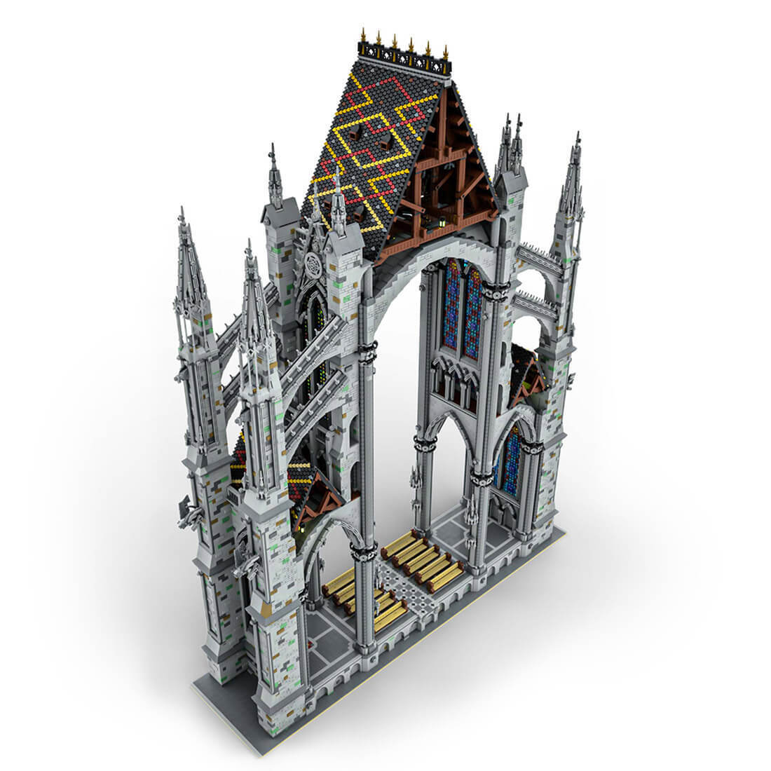 MOC-172185 Gothic Cathedral- Cross Section 1:42 Scale 41101 Parts 1.34m High-ZITIANYOUBUILD