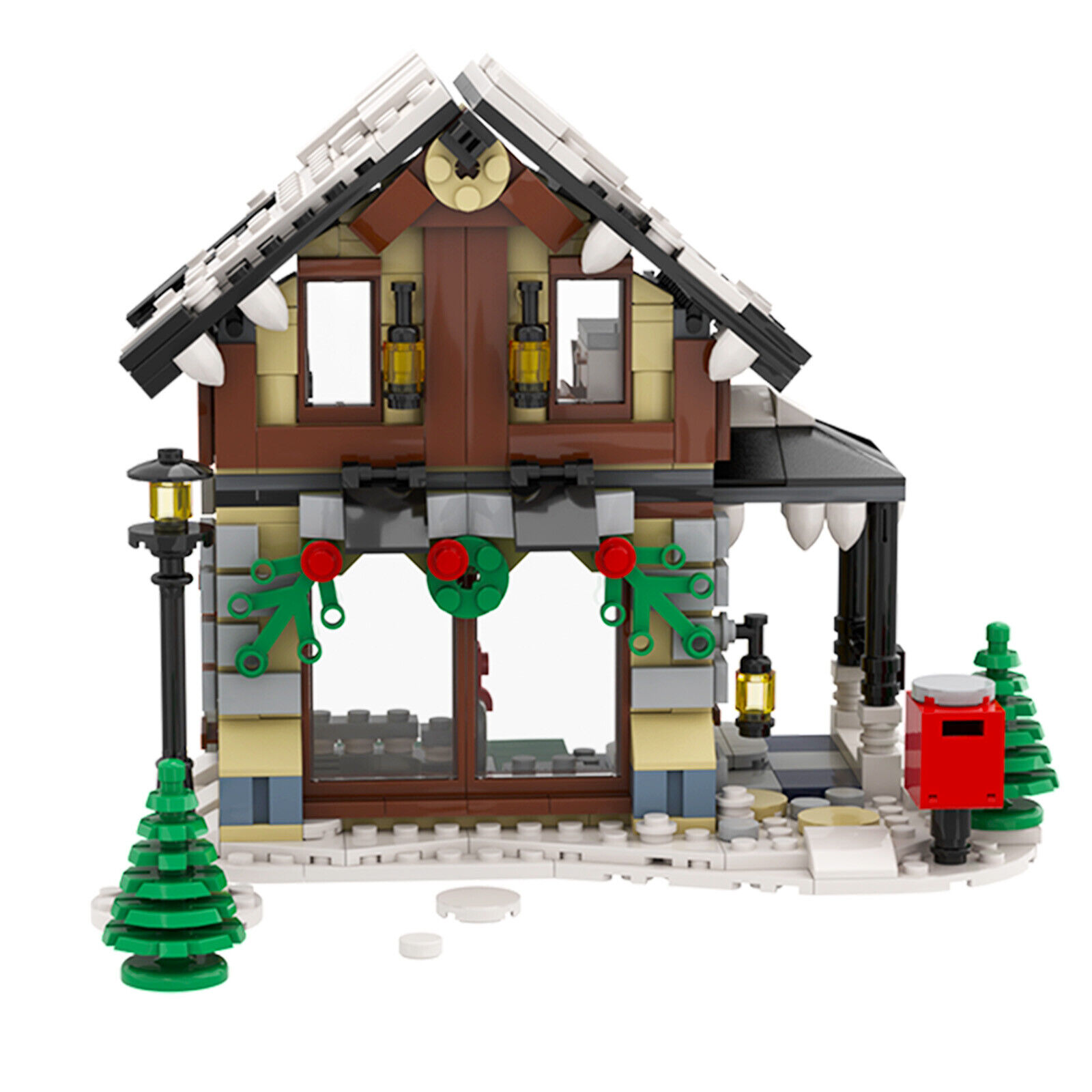 Custom MOC: C6153 Winter Sport Shop Model 445 Parts Gift for Christmas-ZITIANYOUBUILD