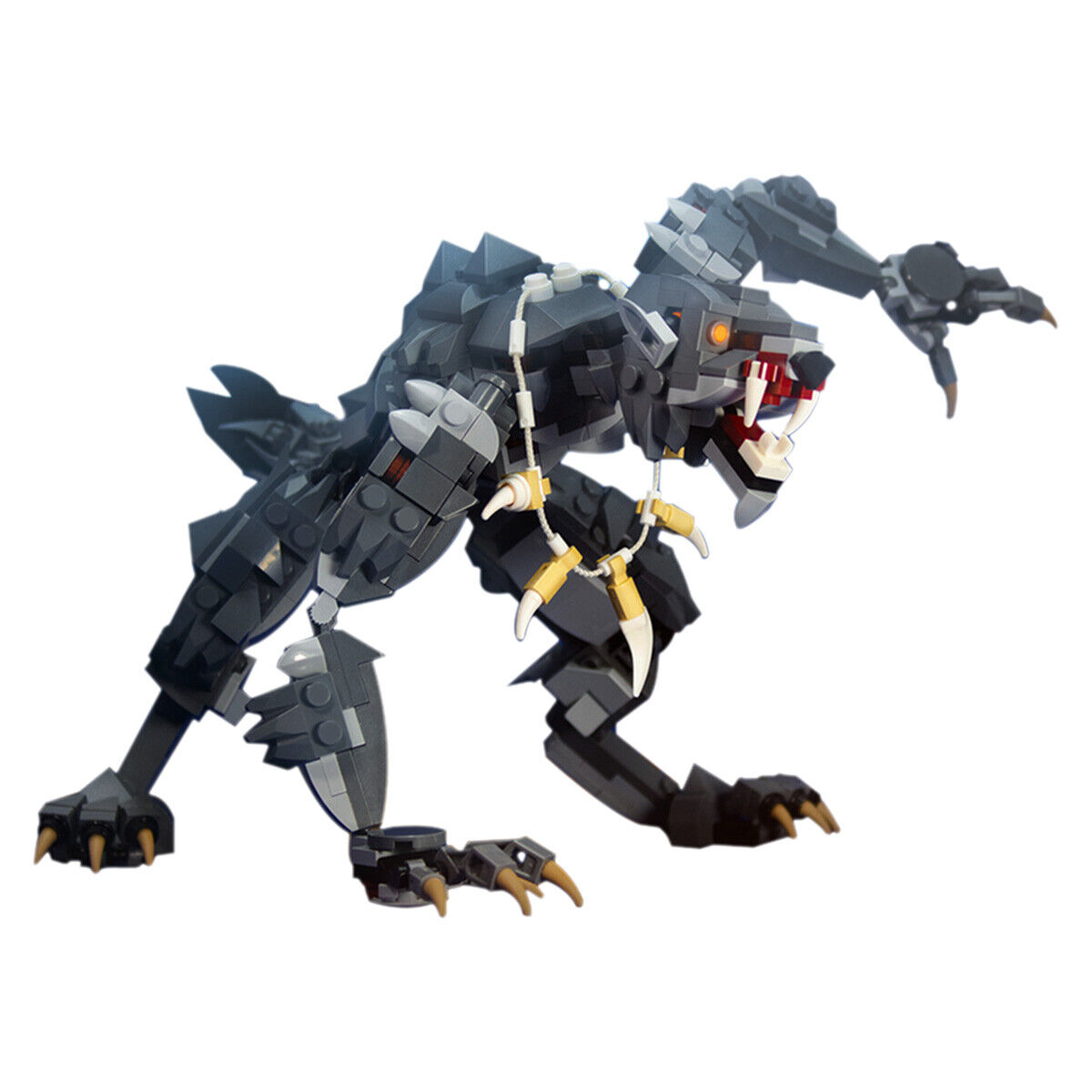 Custom MOC-30412 Werewolf Mech Game Monster Model 448 Parts for Halloween-ZITIANYOUBUILD