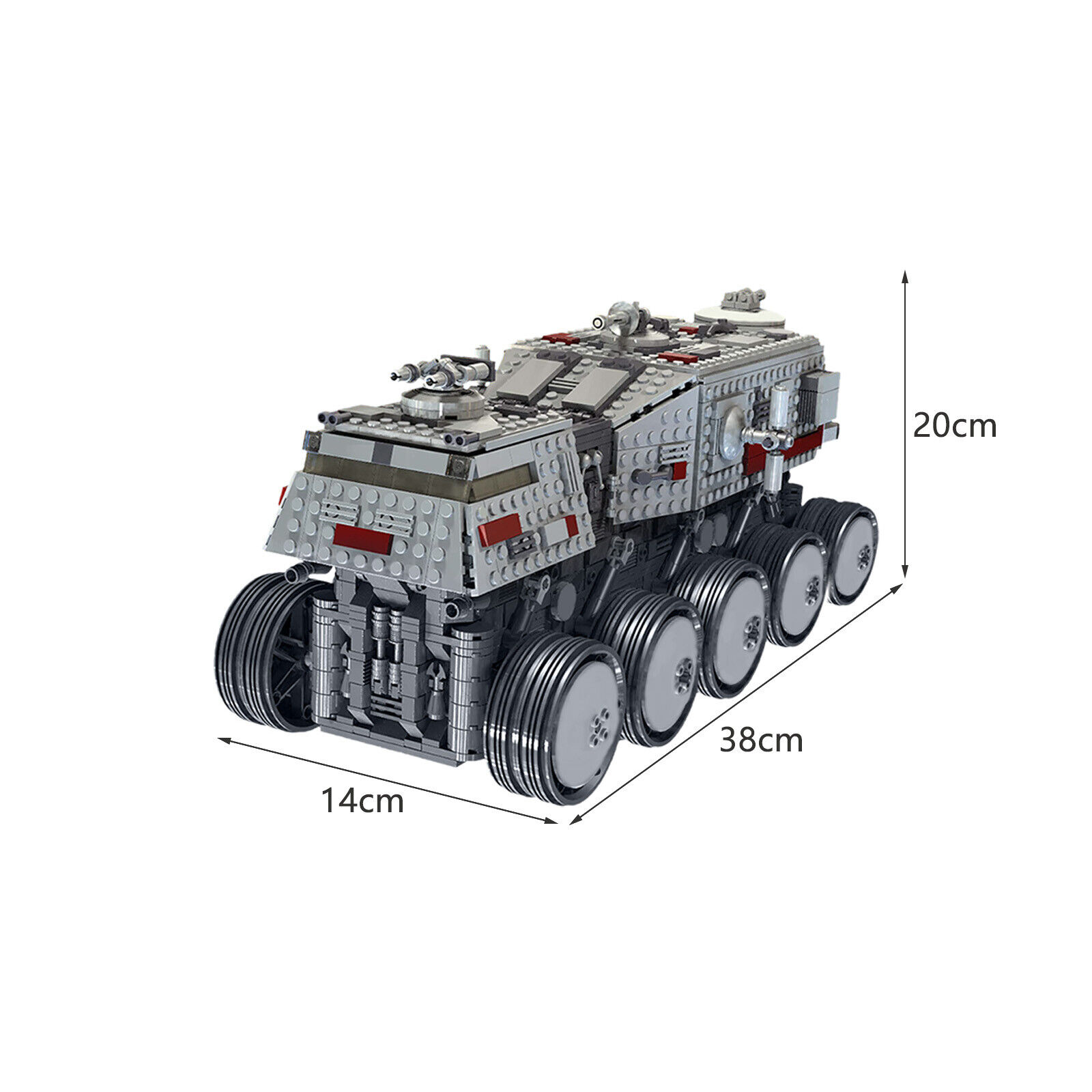 MOC-0261 UCS Juggernaut A6 The HAVw A6 Juggernaut the Clone Turbo Tank-ZITIANYOUBUILD