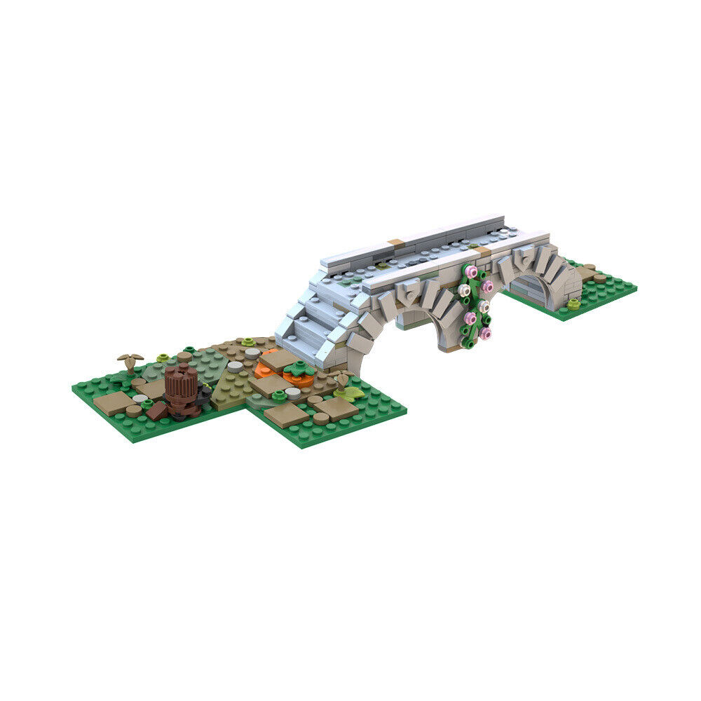 C7858 Medieval Bridge Model 317 Parts fit for Ideas Medieval Blacksmith 21325-ZITIANYOUBUILD