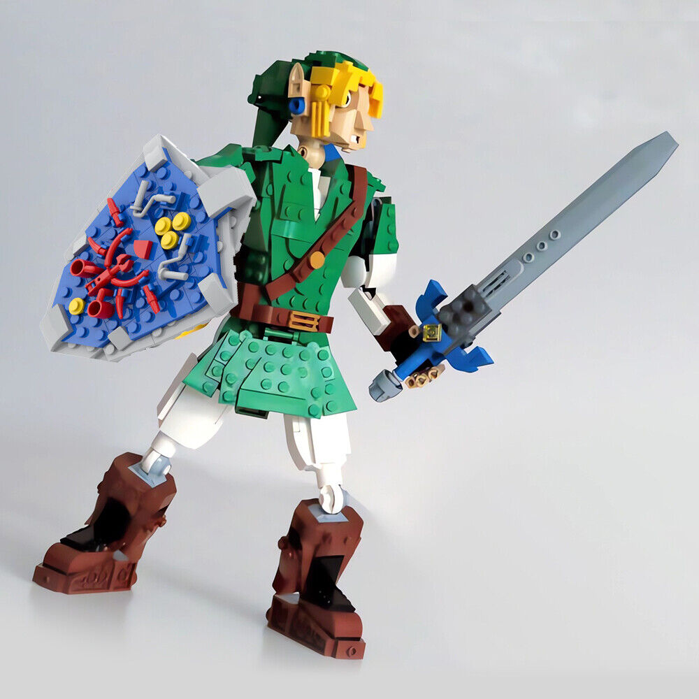 C9553 Game Player Character with Sword and Shield Buiding Toys 552 Parts-ZITIANYOUBUILD