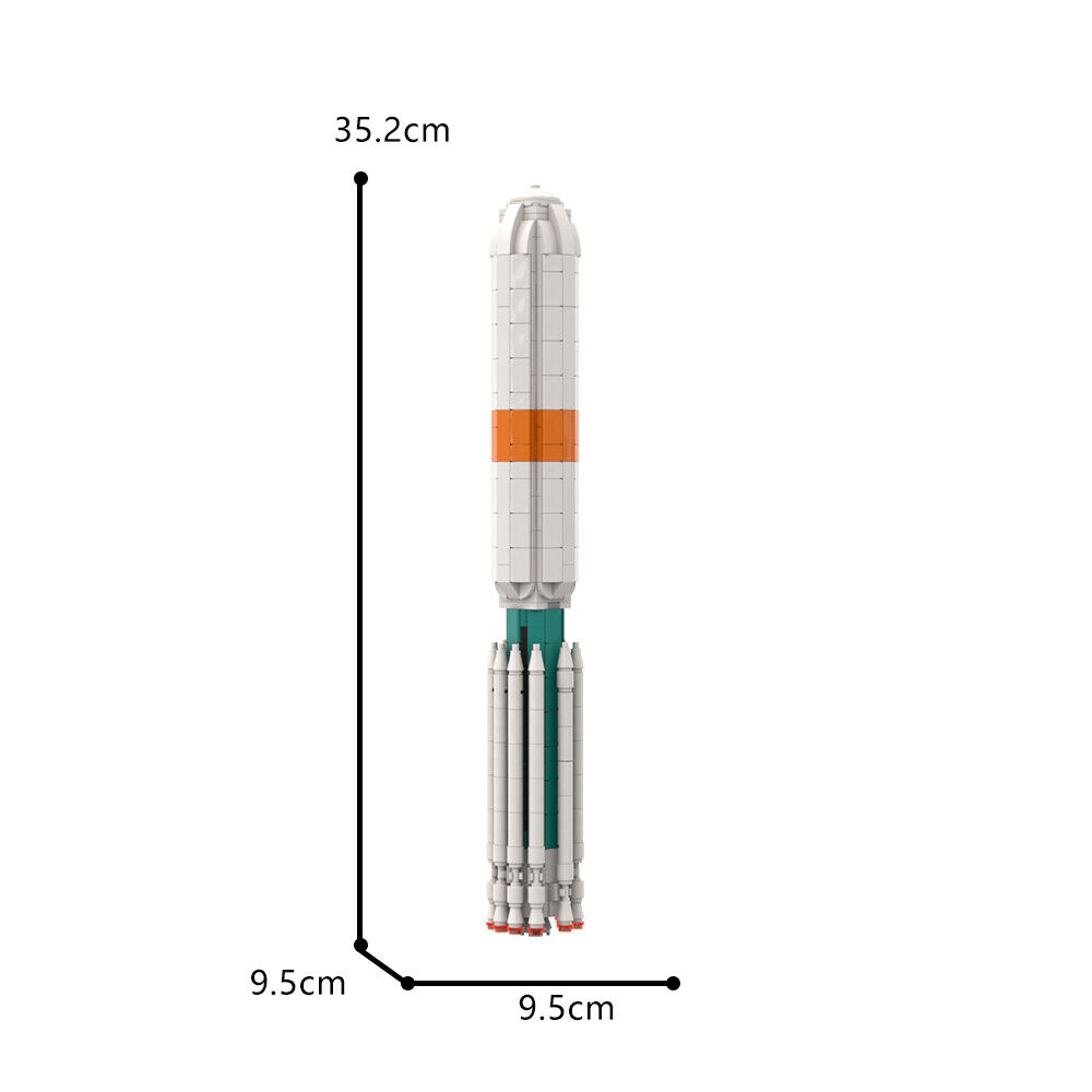 C9115 III Rocket Expendable Launch Vehicle 593 Parts 1:110 Scale Creative Toys-ZITIANYOUBUILD