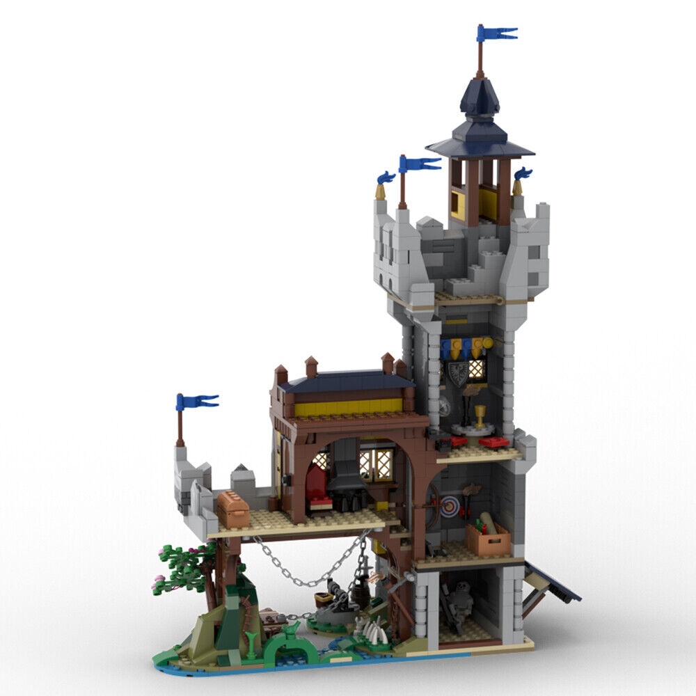 MOC-128084 1239 Parts Medieval River Outpost Alternate Build for Set 31120-ZITIANYOUBUILD