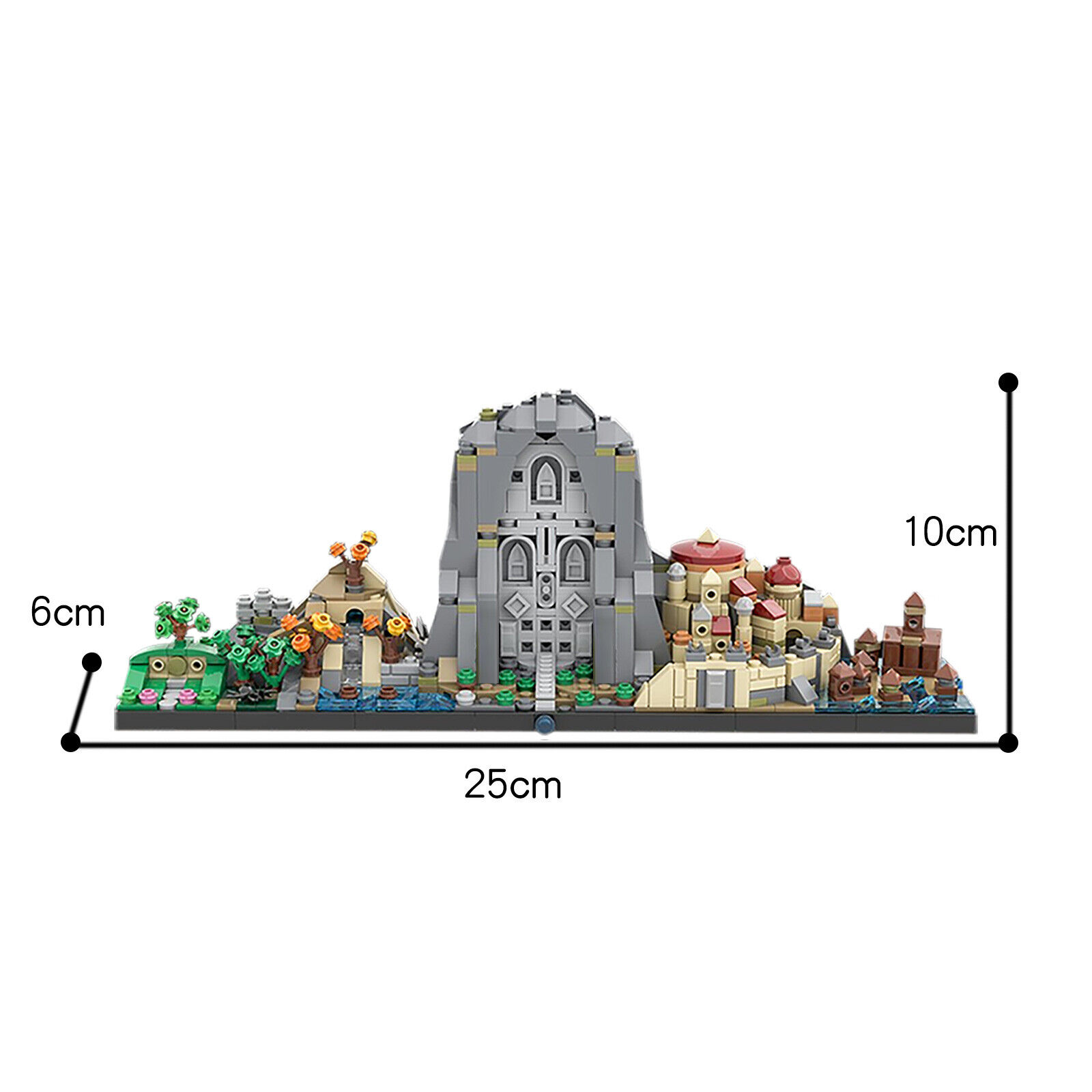 C5587 Skyline Architecture with Famous Locations from the Book 883 Parts-ZITIANYOUBUILD