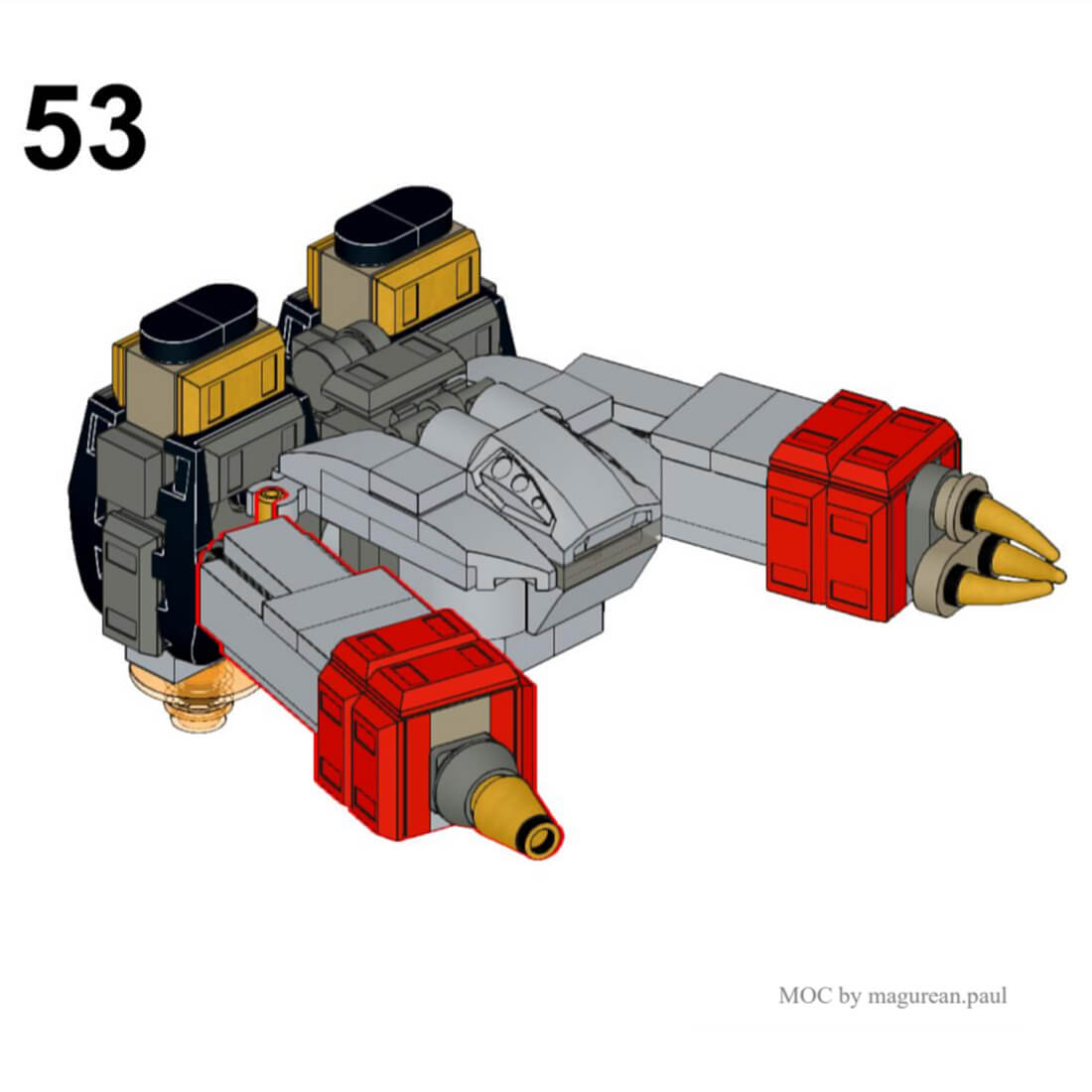 Custom MOC-142588 Terran-SCV Future Star Mecha 220 Parts Gift for Christmas-ZITIANYOUBUILD