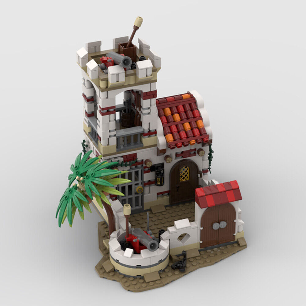 MOC-143230 Little Fortress Model Upgraded Version for Pirates Series 837 Parts-ZITIANYOUBUILD