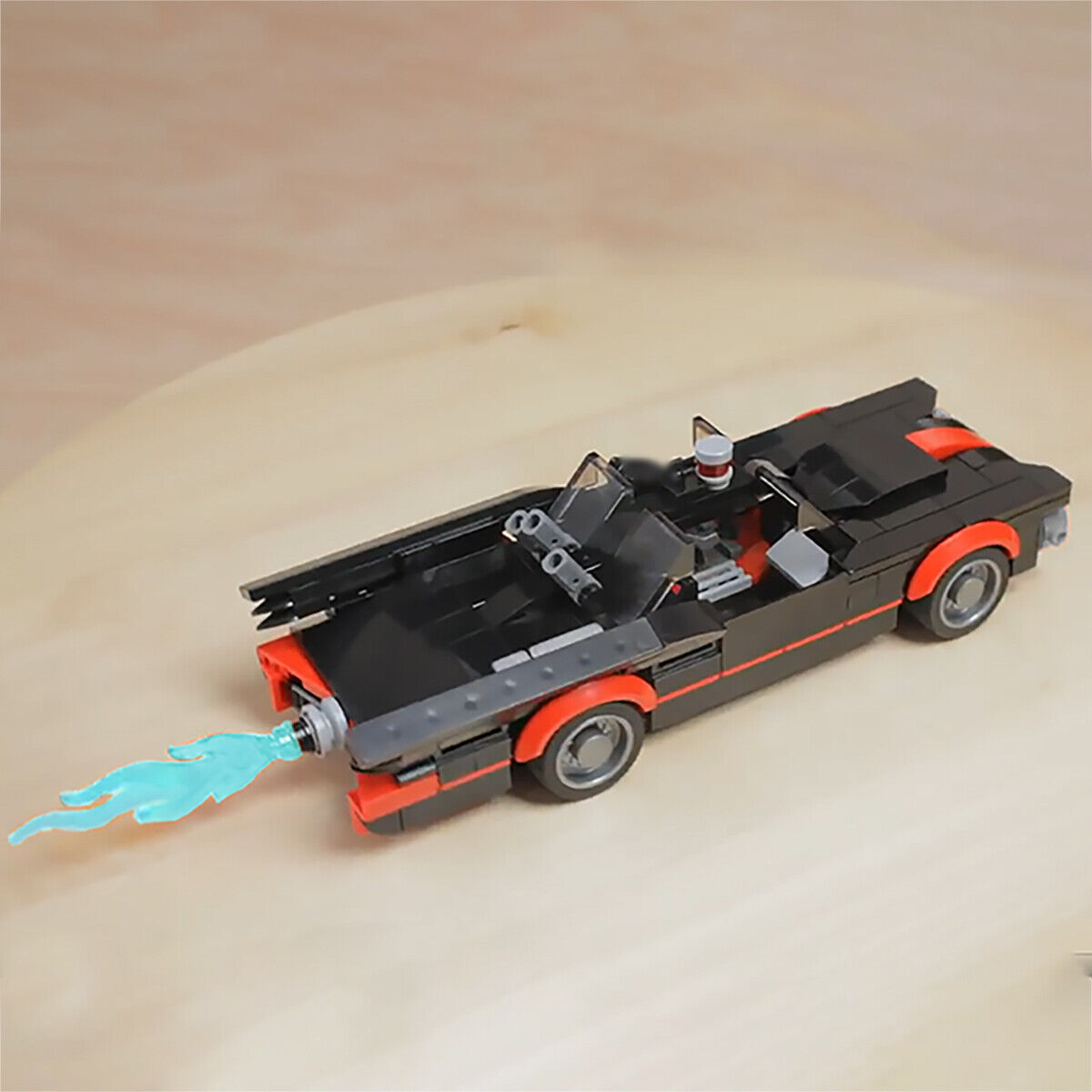 Custom MOC: C3634 1966 Ba-t-m-o-b-i-l-e 296 Parts from Movie Gift for Christmas-ZITIANYOUBUILD
