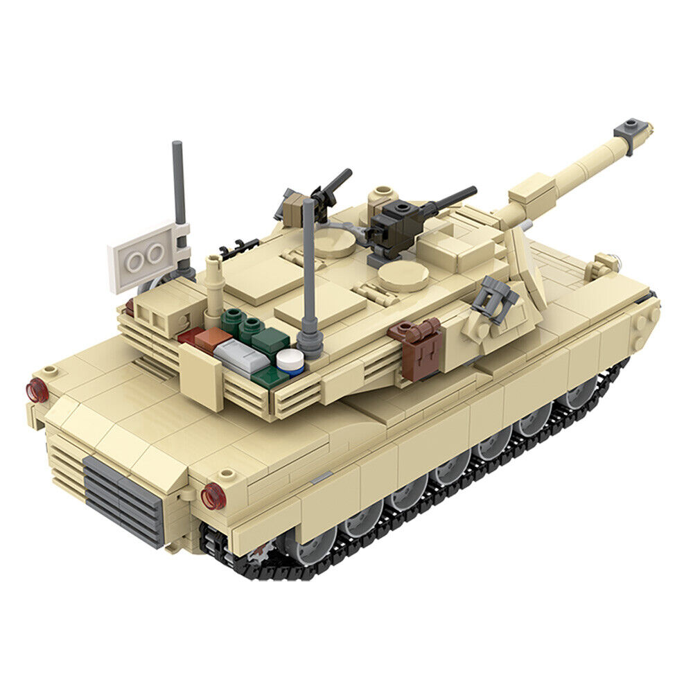 Custom MOC: C5625 M1A2 Mini Tank with 360�� Rotating Turret 972 Parts-ZITIANYOUBUILD