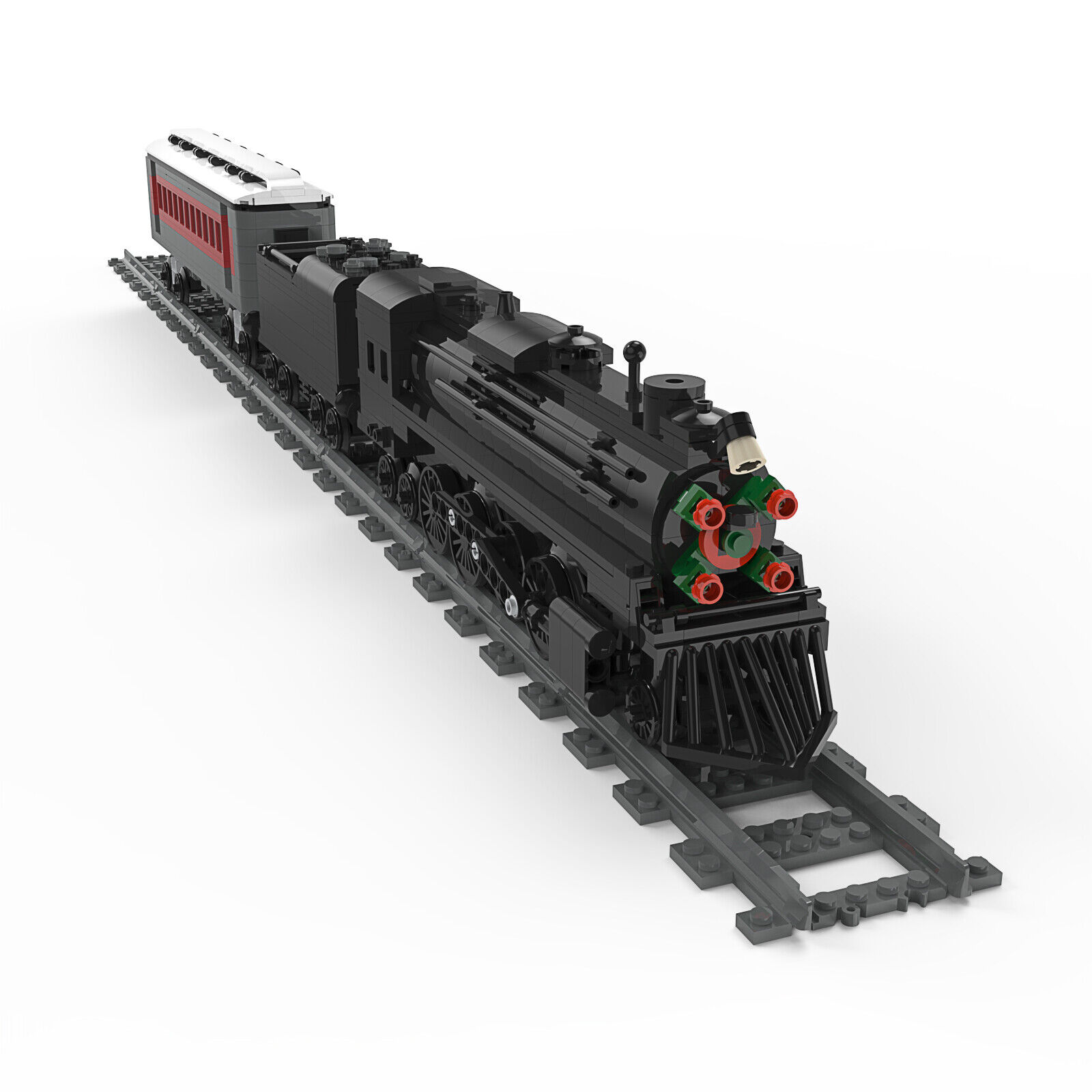 Custom MOC: C7425 The Train 984 Parts from The Polar Gift for Christmas-ZITIANYOUBUILD