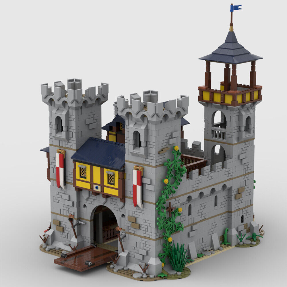 MOC-132740 Modular Castle Fortress Model for Collection 2474 Parts-ZITIANYOUBUILD