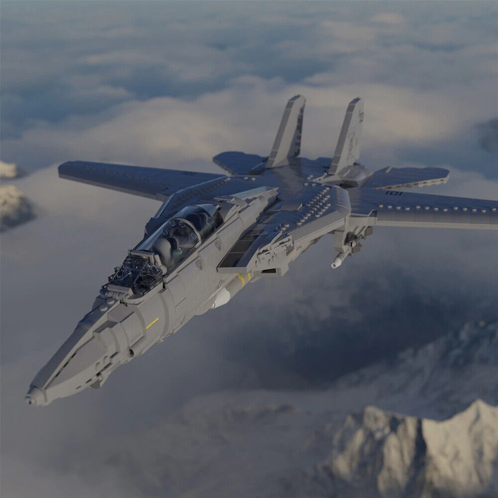 MOC-121573 All-weather-capable Variable-sweep Wing Fighter Aircraft 2239 Parts-ZITIANYOUBUILD