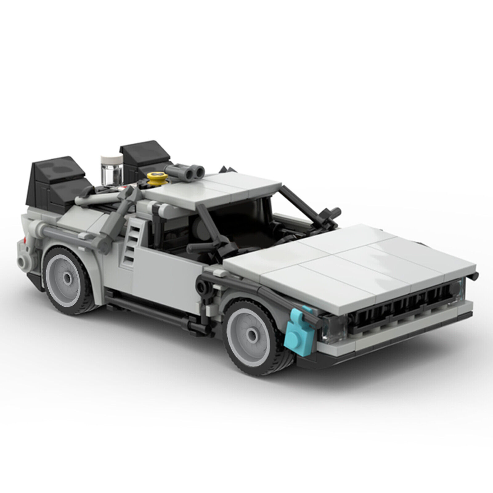 Custom MOC: MOC-30085 DMC DeL-orean Time Machine from Film Gift for Christmas-ZITIANYOUBUILD