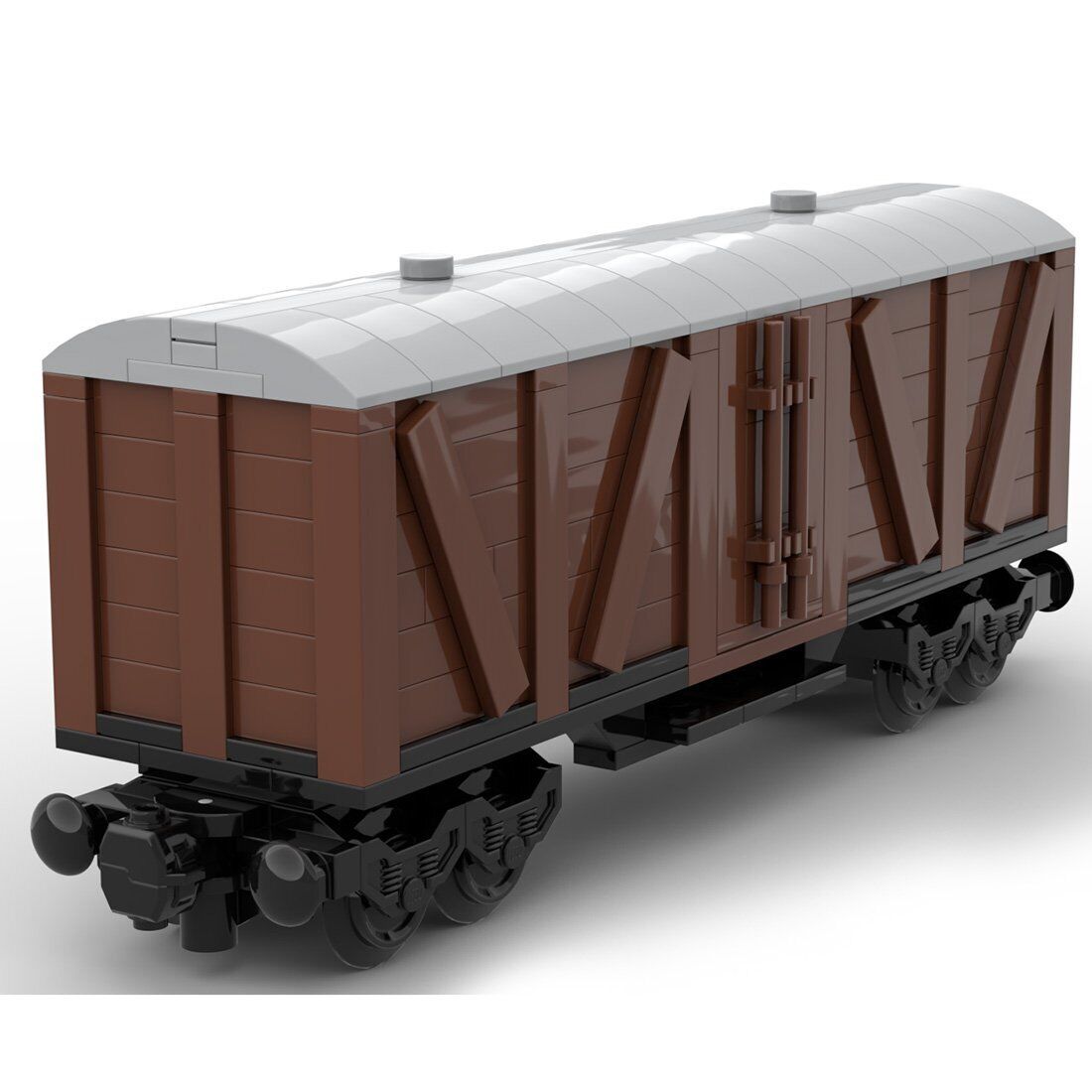 Custom MOC-78793 7 Stud Wide Old Style Box Car 4 Axis Train 421 Parts Kids Gift-ZITIANYOUBUILD