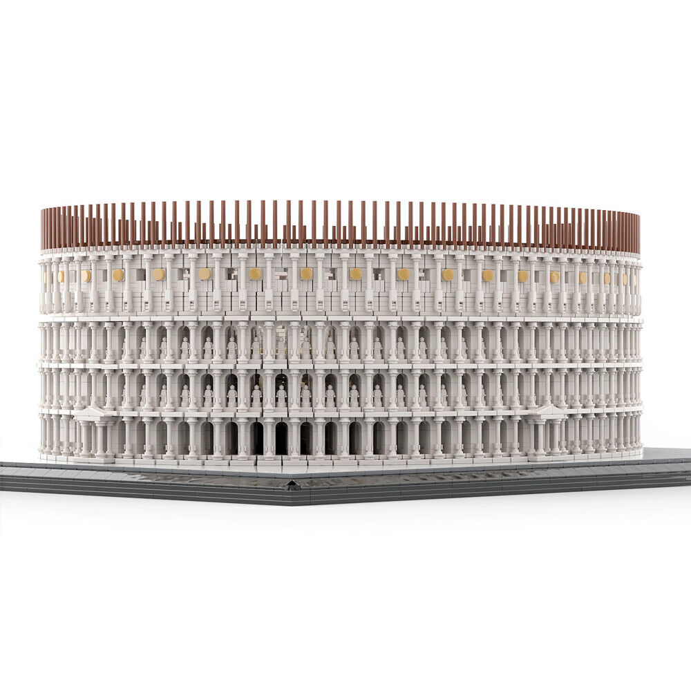 MOC-58811 Colosseum with Main Entrances, 160 Statues, Attic & Stage 11371 Parts-ZITIANYOUBUILD