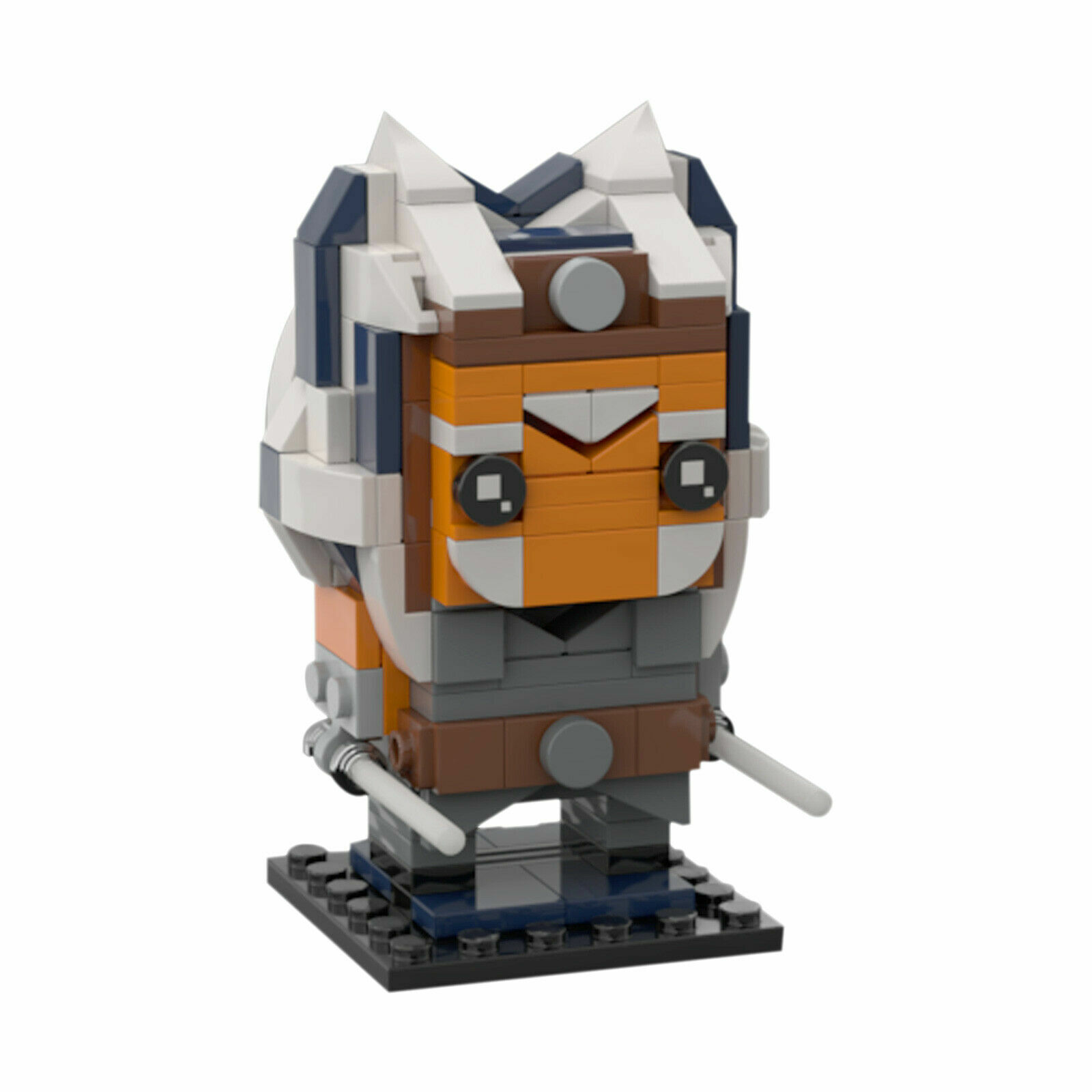 Custom MOC: C6990 A-h-so-k-a- -T-a-n-o B-r-i-c-k-headz Toys 237 Parts-ZITIANYOUBUILD