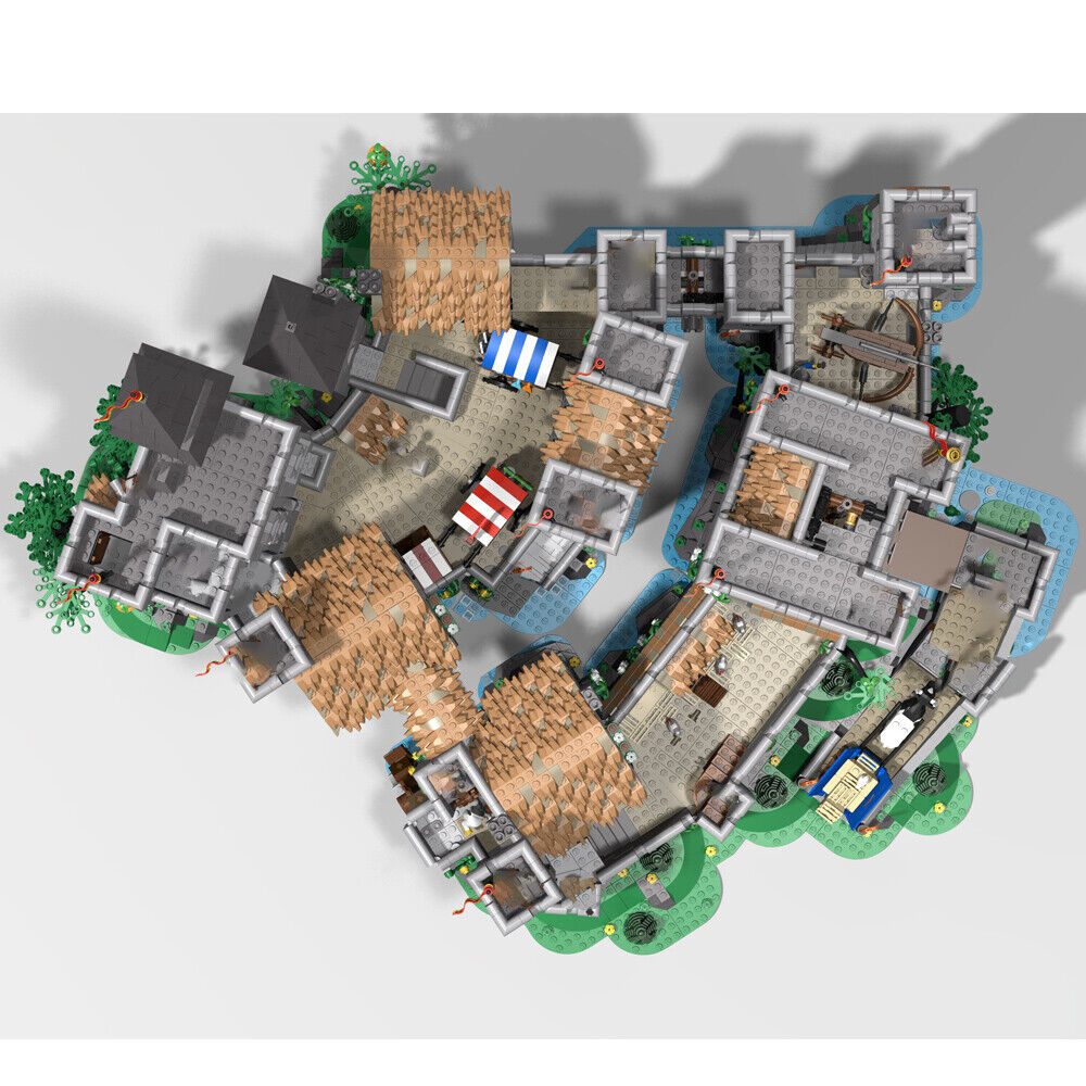 MOC-129180 10305 Castle Epic Extended Version with Detailed Interior 12988 Parts-ZITIANYOUBUILD