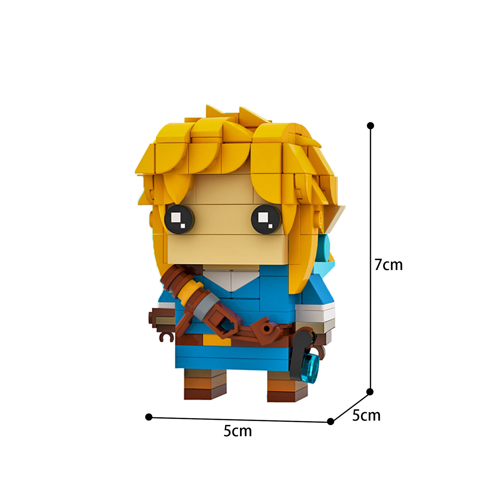 C7260 Link (B_reath 0f the Wi|d) BrickHeadz Model from Game 248 Parts-ZITIANYOUBUILD