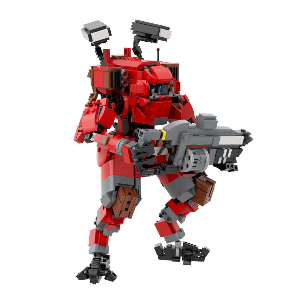 C9582 Red Robot Model Building Toys Set from Video Game 976 Parts for Adults-ZITIANYOUBUILD