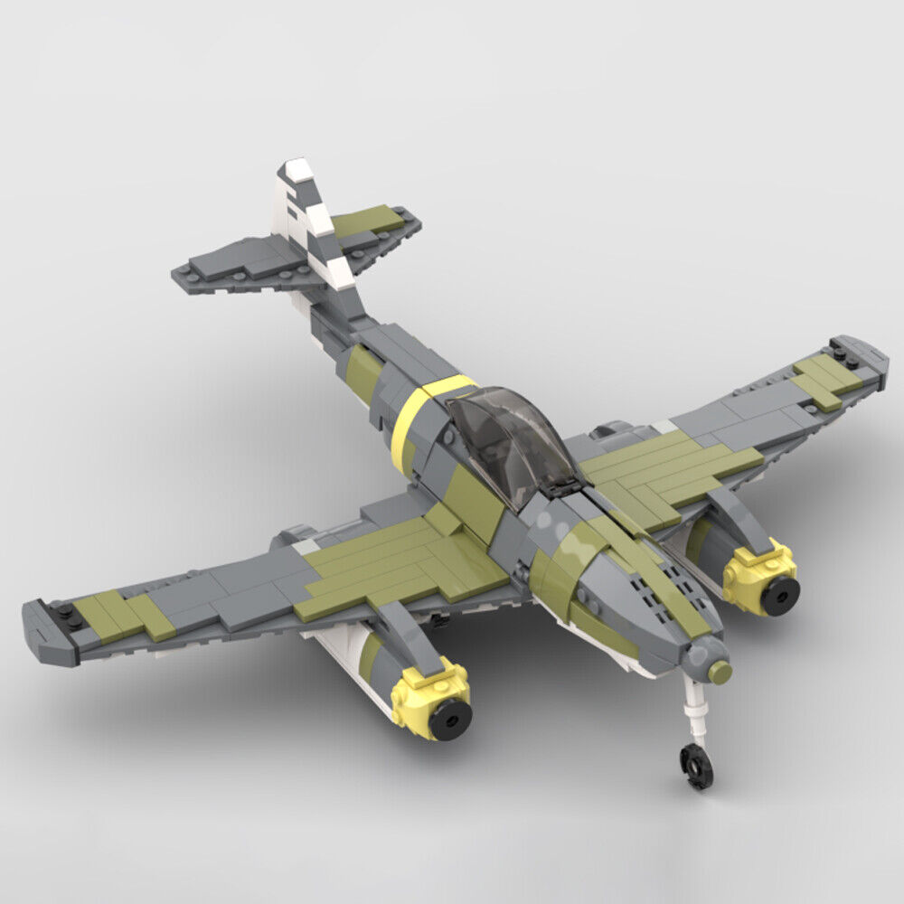 MOC-154902 The World's First Operational Jet-powered Fighter Aircraft 1100 Parts-ZITIANYOUBUILD