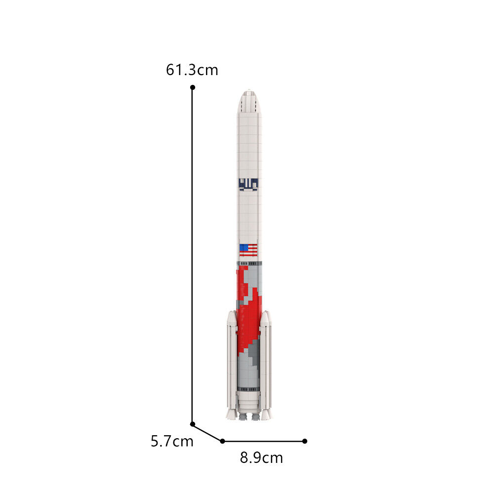 C9301 MOC-99581 1:110 Vulcan Centaur Rocket Launch Vehicle 1355 Parts-ZITIANYOUBUILD