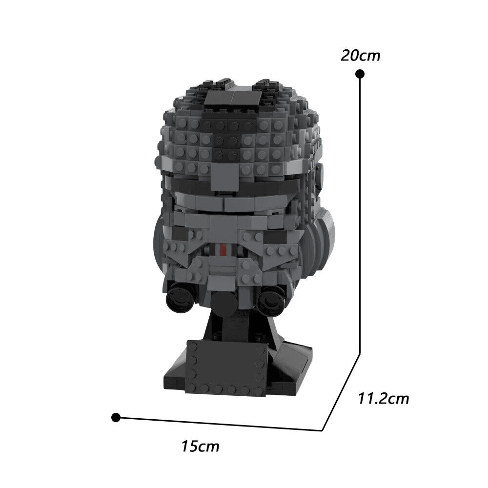 C7842 CT-1409 Soldier Helmet Model from Movie for Collection 651 Parts-ZITIANYOUBUILD