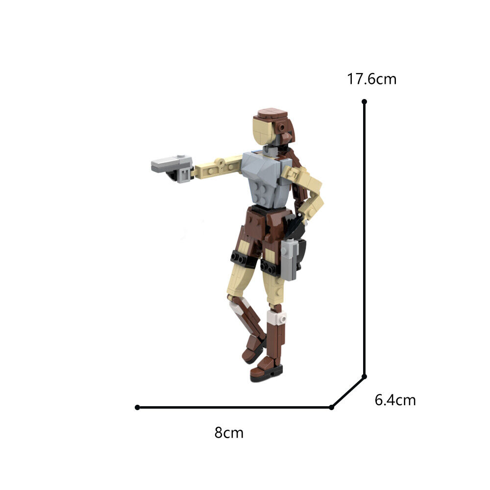 C9137 Famous Archaeologist with with Articulated Head, Arms, and Legs 153 Parts-ZITIANYOUBUILD