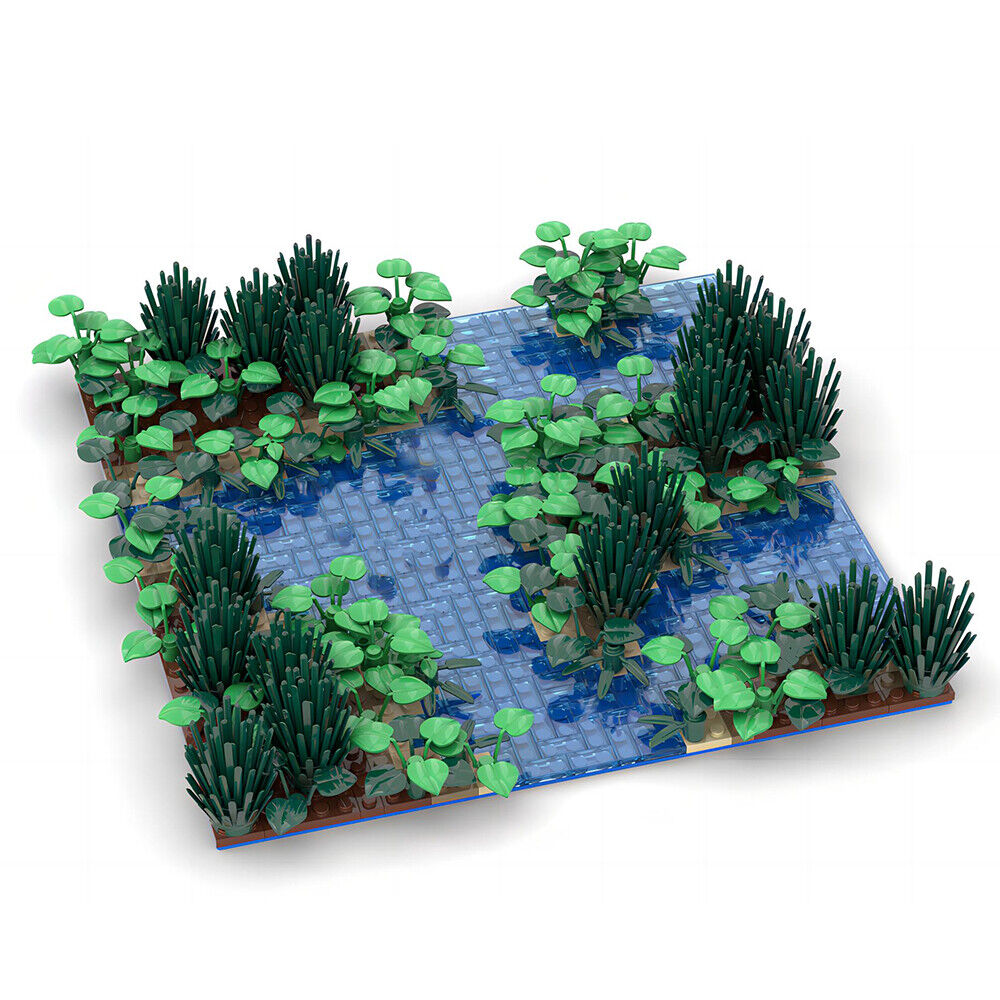Custom MOC: C9232 Little Water Landscape Model 536 Parts for Decoration-ZITIANYOUBUILD