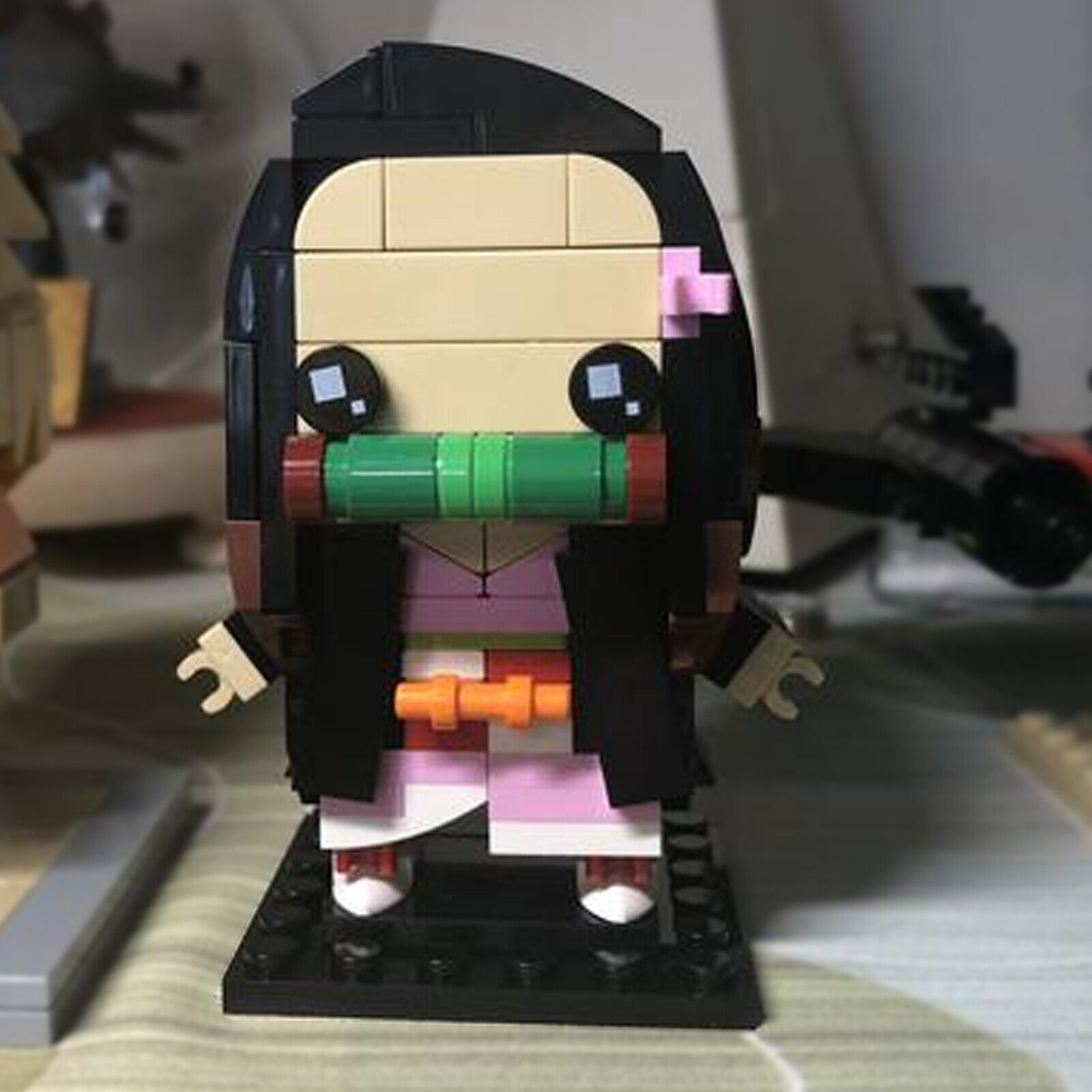 Custom MOC: C7507 Kamado Nezuko B-r-i-c-k-headz 211 Parts Gift for Christmas-ZITIANYOUBUILD
